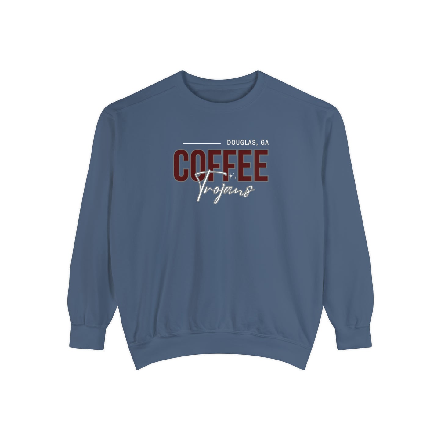 Comfort Colors Unisex Sweatshirt Douglas Georgia Coffee Trojans