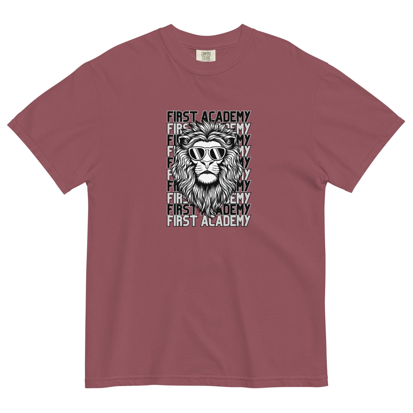 First Academy Lions Sunglasses Comfort Colors Heavyweight T-Shirt