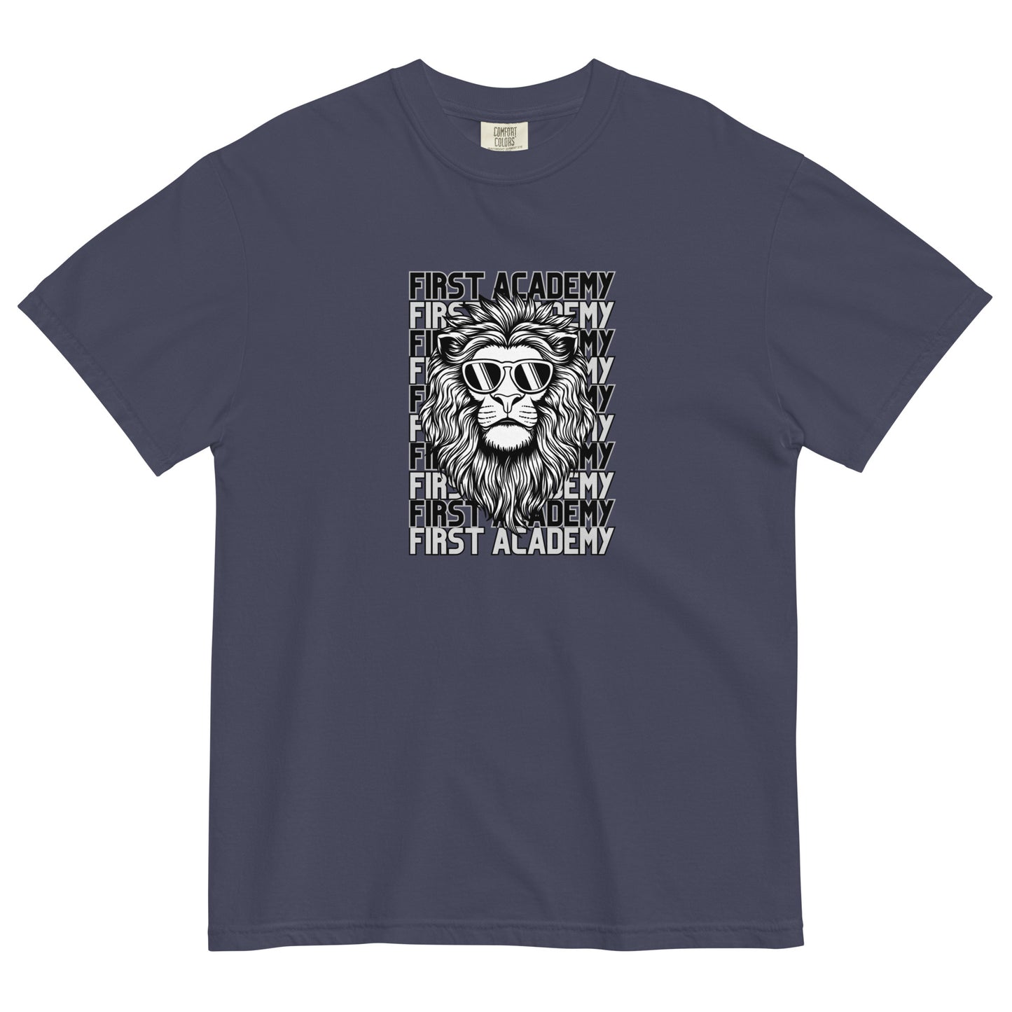 First Academy Lions Sunglasses Comfort Colors Heavyweight T-Shirt
