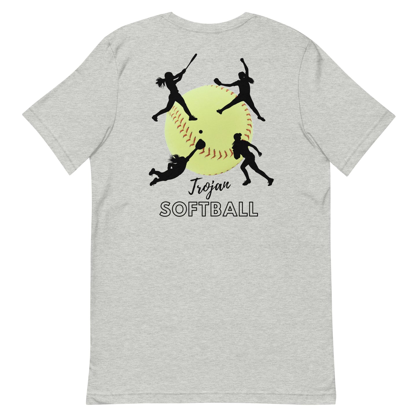 Trojan Softball Unisex Bella Canvas T-Shirt (Lighter Colors)