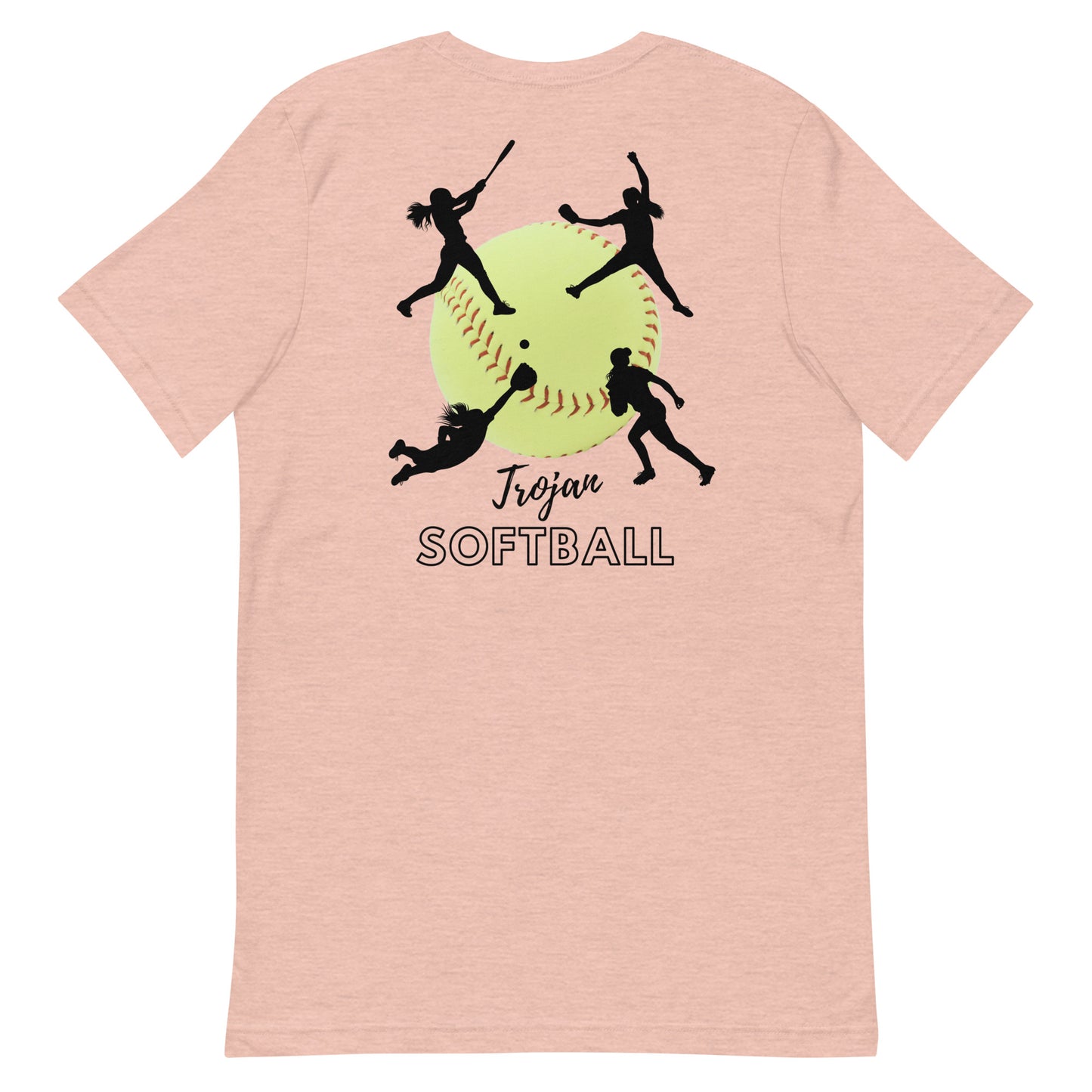 Trojan Softball Unisex Bella Canvas T-Shirt (Lighter Colors)