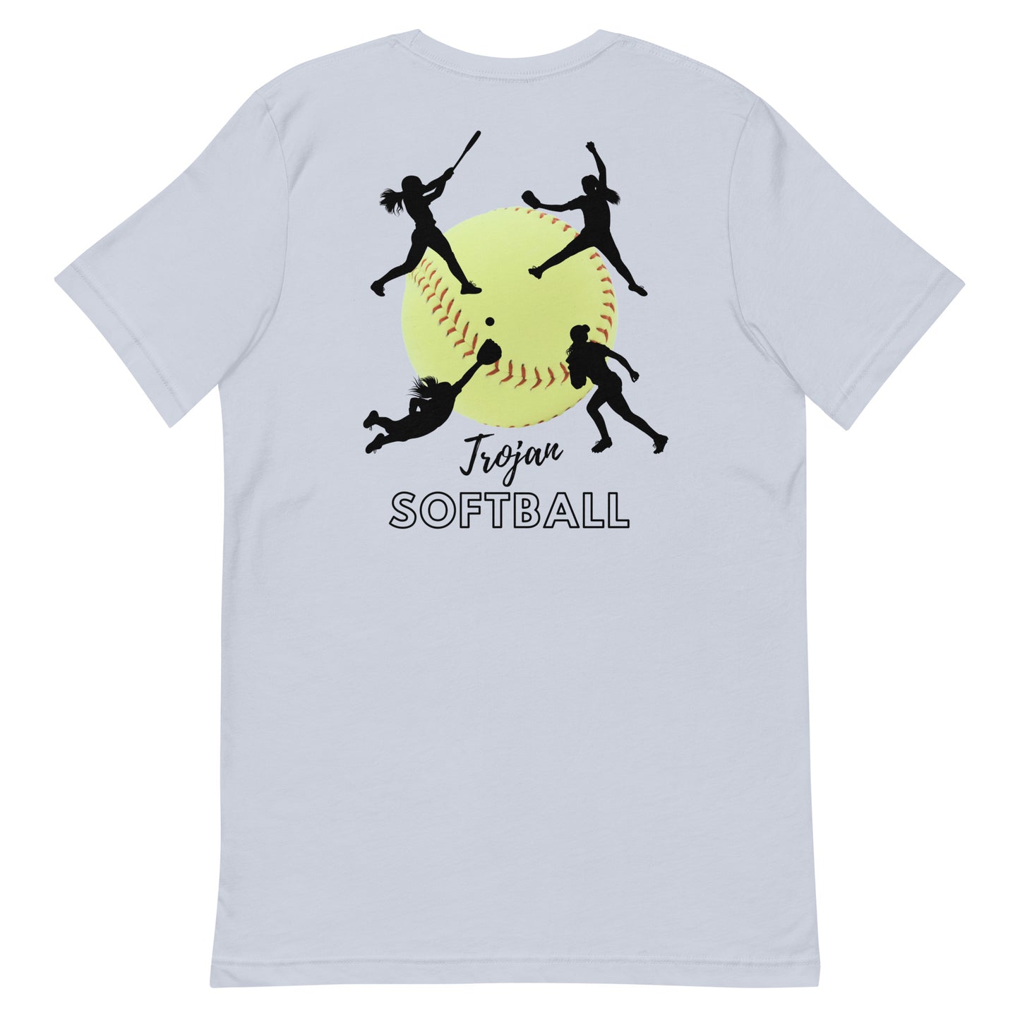 Trojan Softball Unisex Bella Canvas T-Shirt (Lighter Colors)