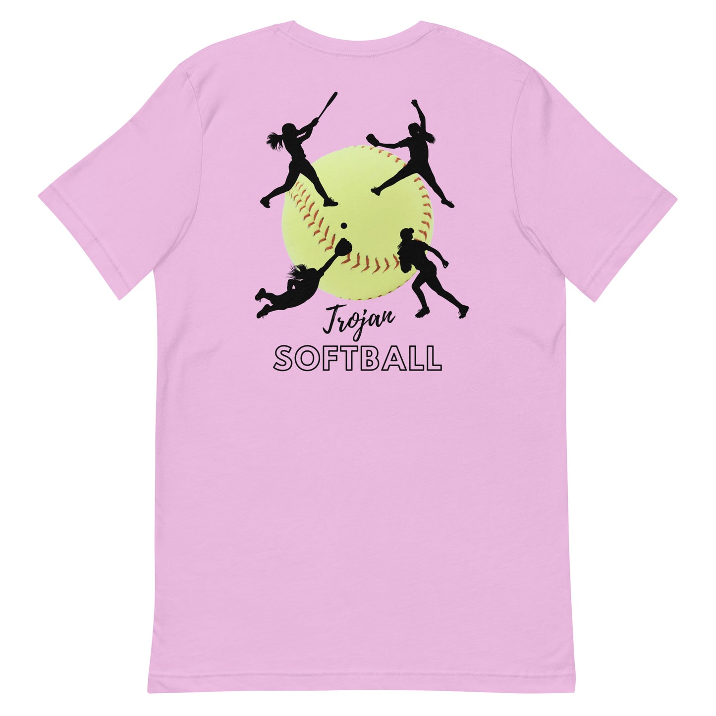 Trojan Softball Unisex Bella Canvas T-Shirt (Lighter Colors)