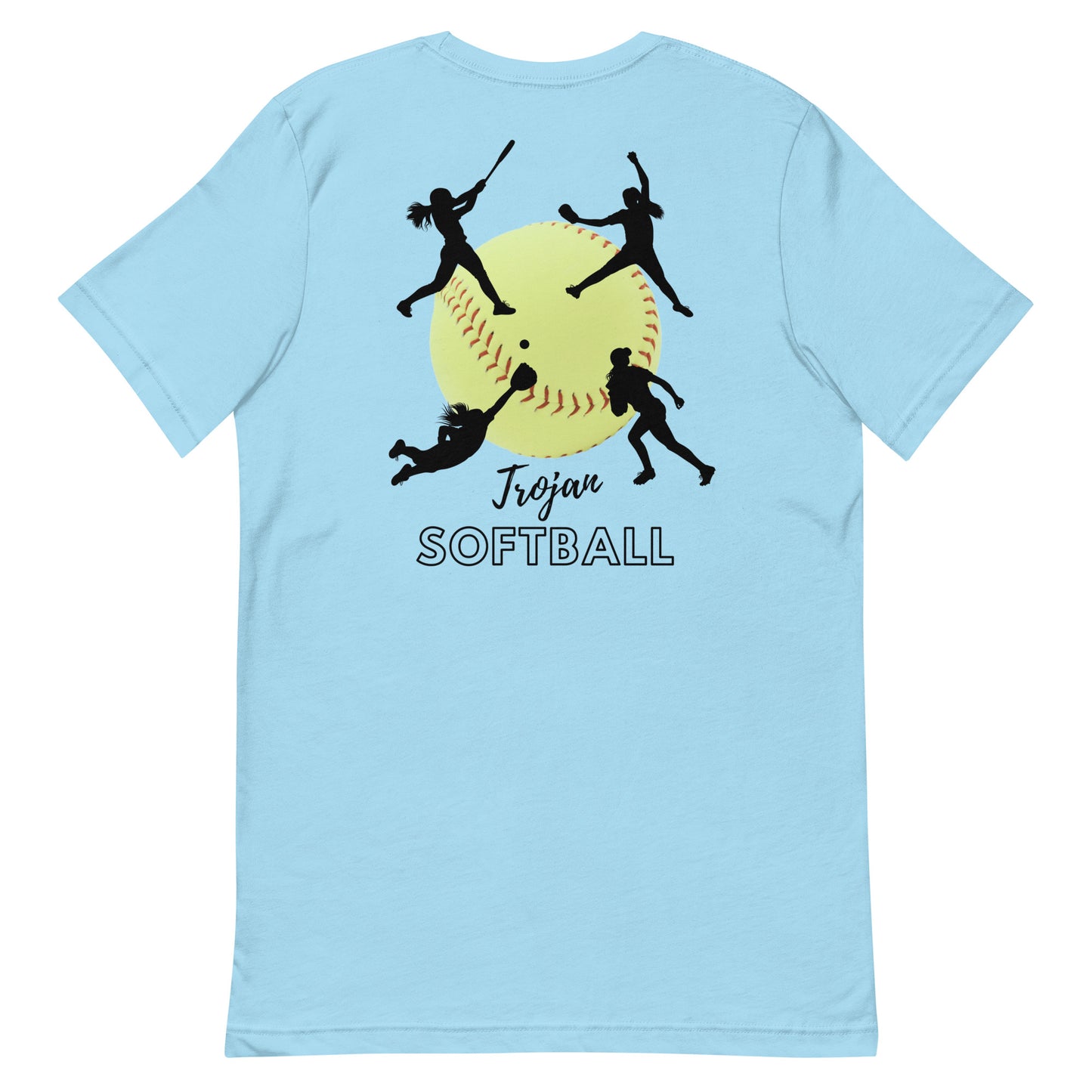 Trojan Softball Unisex Bella Canvas T-Shirt (Lighter Colors)