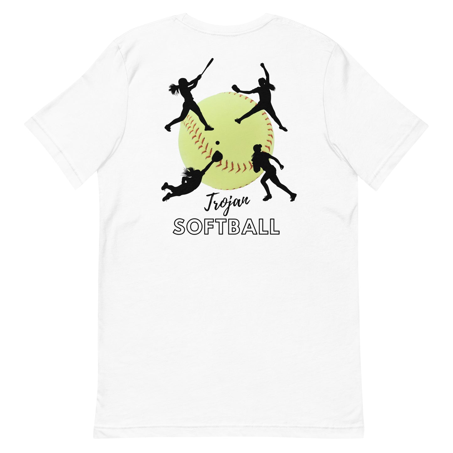 Trojan Softball Unisex Bella Canvas T-Shirt (Lighter Colors)