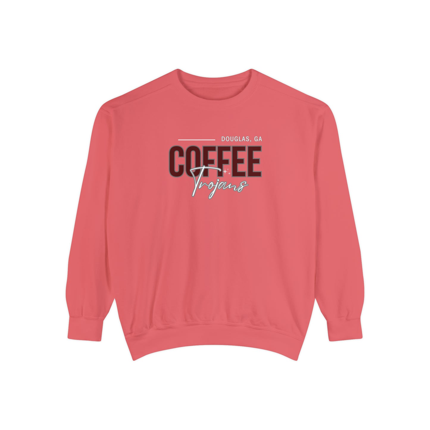 Comfort Colors Unisex Sweatshirt Douglas Georgia Coffee Trojans