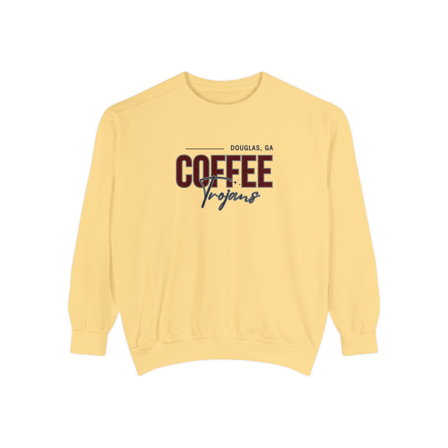 Comfort Colors Unisex Sweatshirt Douglas Georgia Coffee Trojans