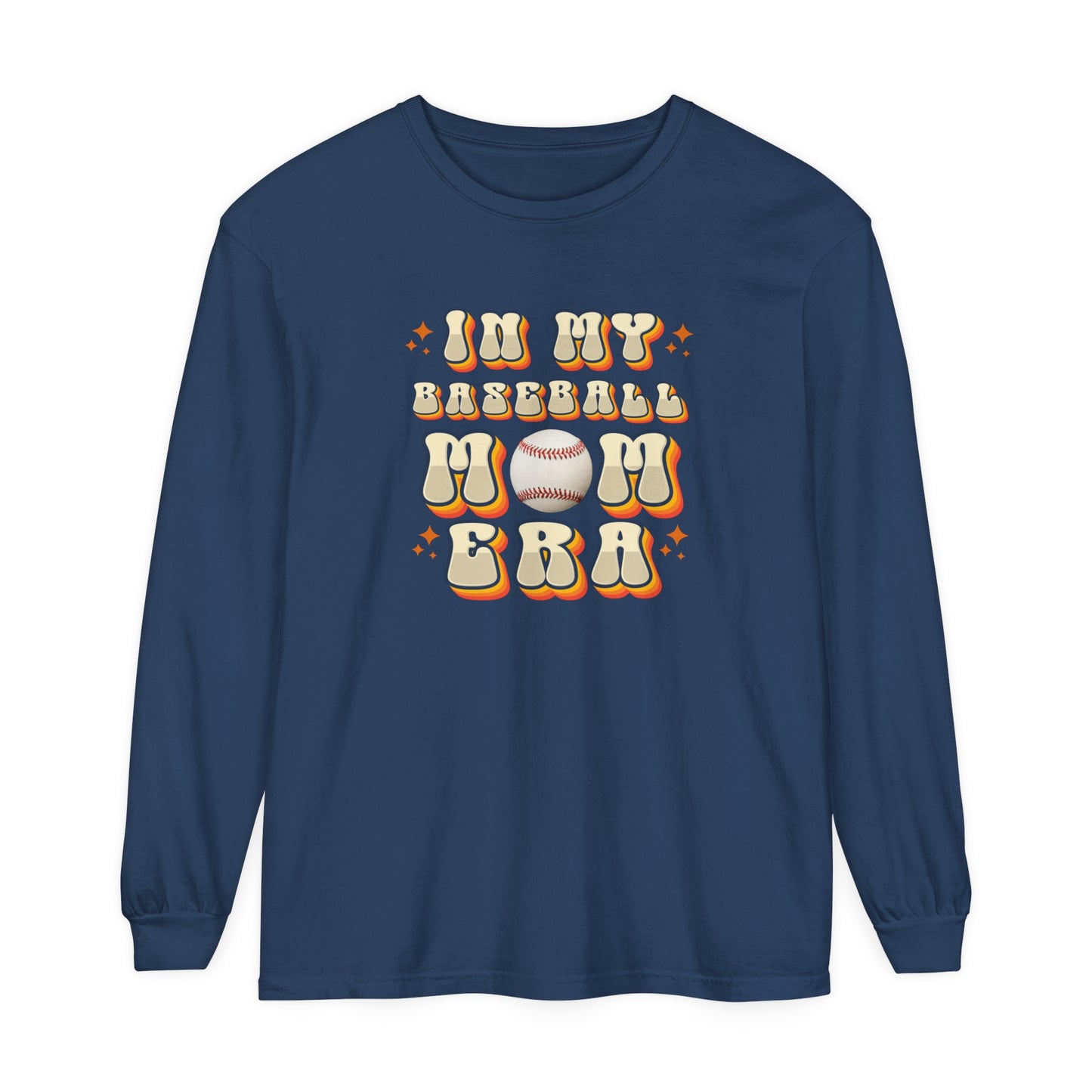 Comfort Colors Long Sleeve T-Shirt In My Baseball Mom Era