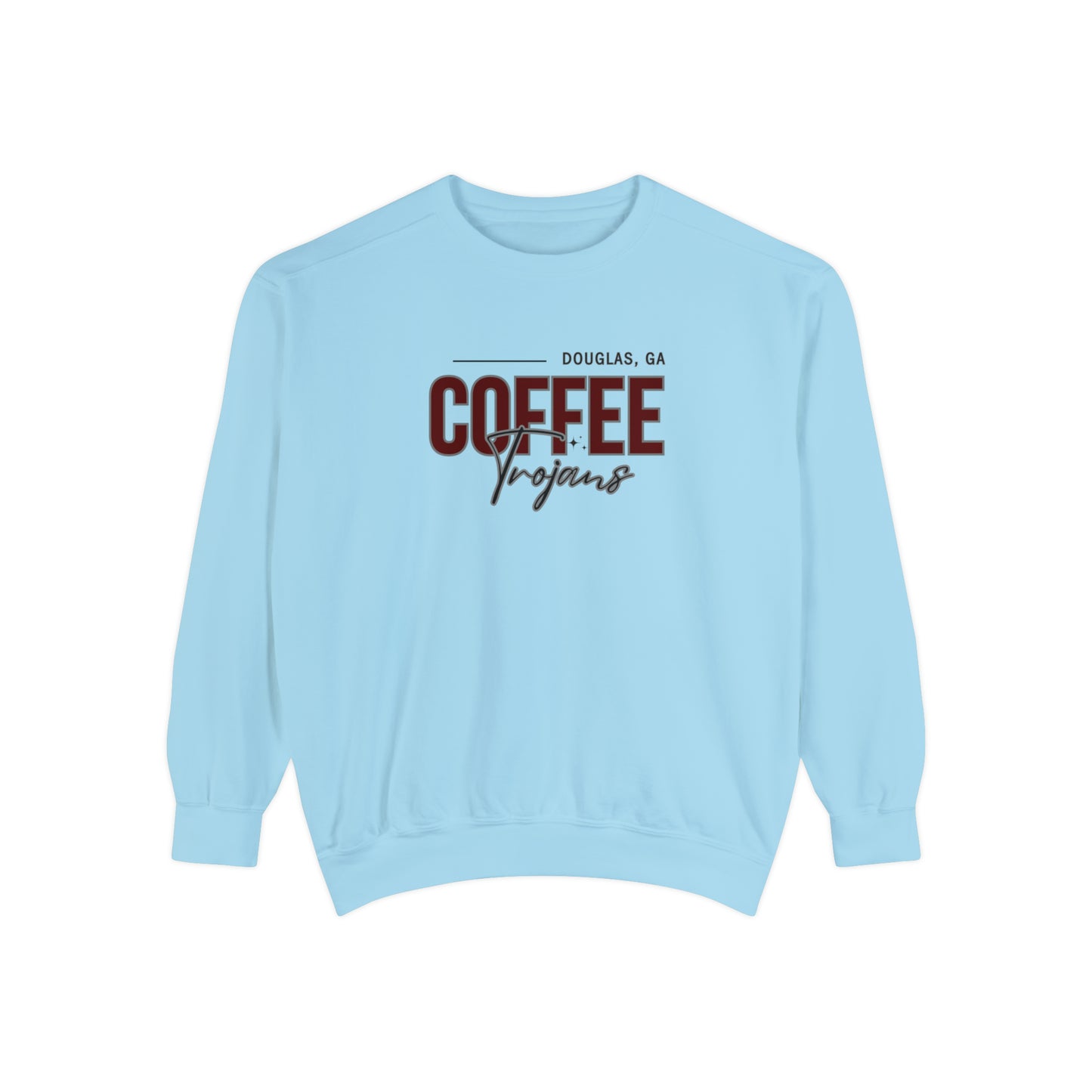 Comfort Colors Unisex Sweatshirt Douglas Georgia Coffee Trojans