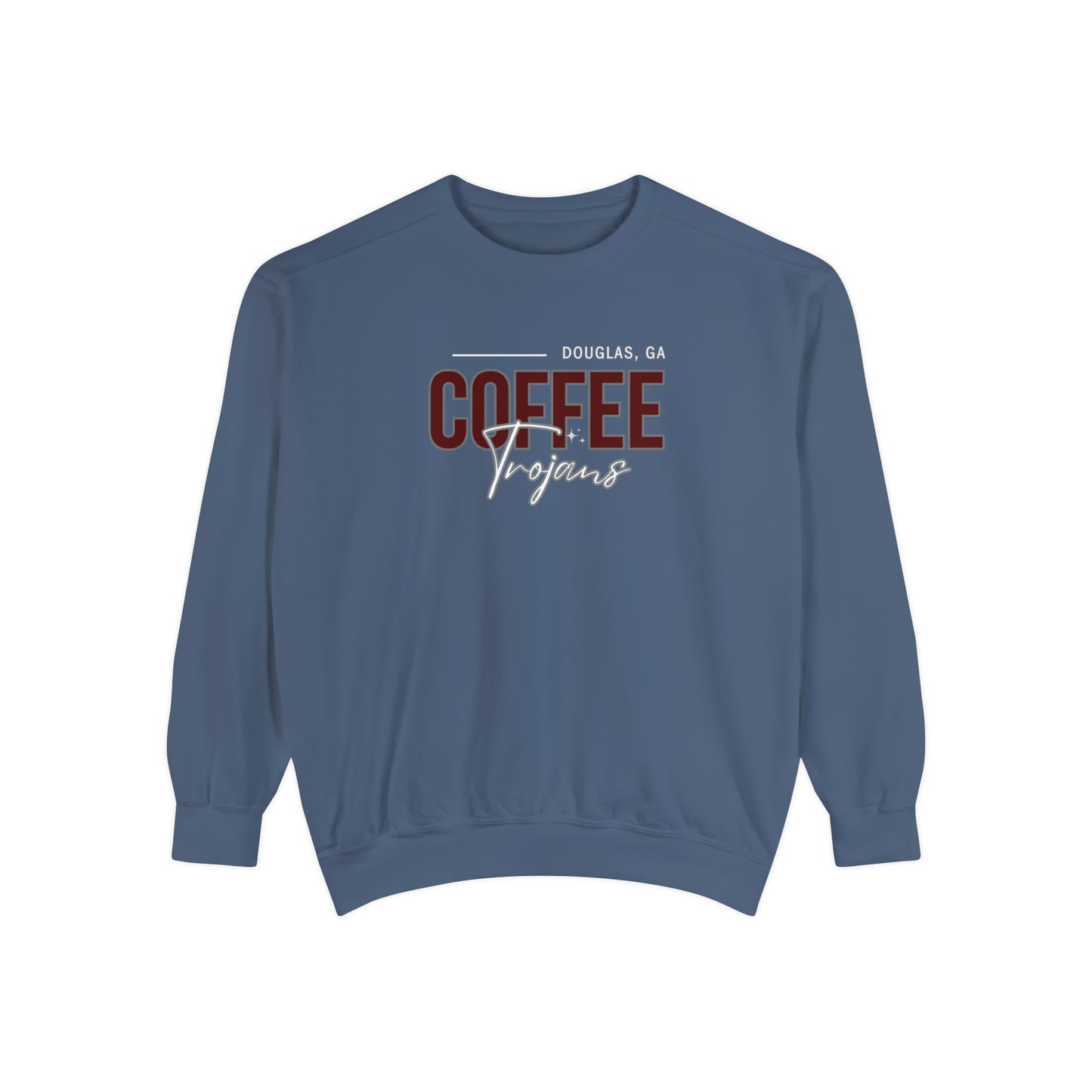 Comfort Colors Unisex Sweatshirt Douglas Georgia Coffee Trojans