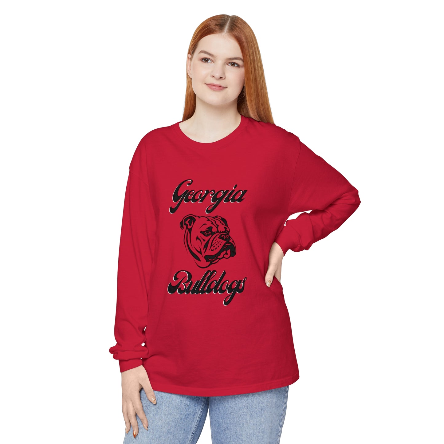 Georgia Bulldogs Comfort Colors Unisex Long Sleeve T-Shirt, Game Day Shirt, Mascot Shirt