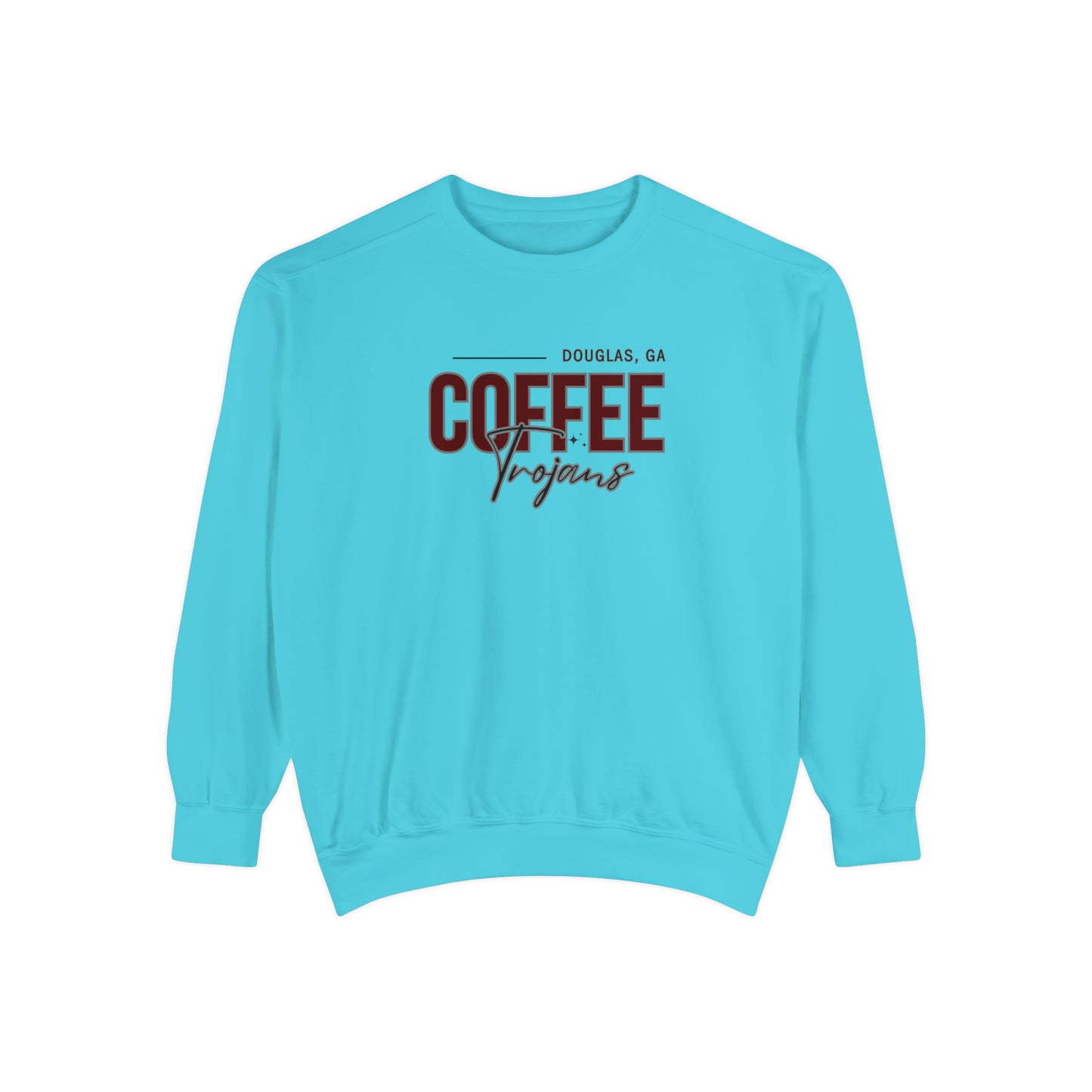 Comfort Colors Unisex Sweatshirt Douglas Georgia Coffee Trojans