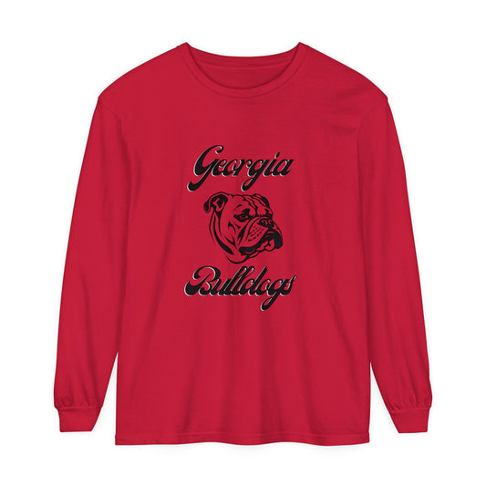 Georgia Bulldogs Comfort Colors Unisex Long Sleeve T-Shirt, Game Day Shirt, Mascot Shirt