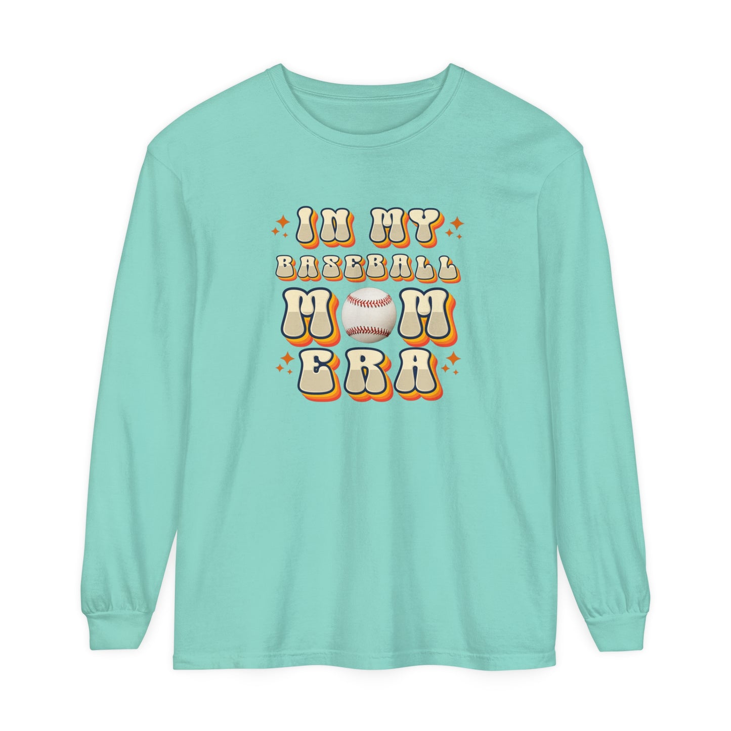 Comfort Colors Long Sleeve T-Shirt In My Baseball Mom Era