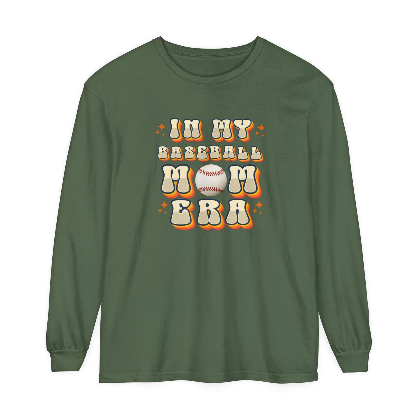 Comfort Colors Long Sleeve T-Shirt In My Baseball Mom Era