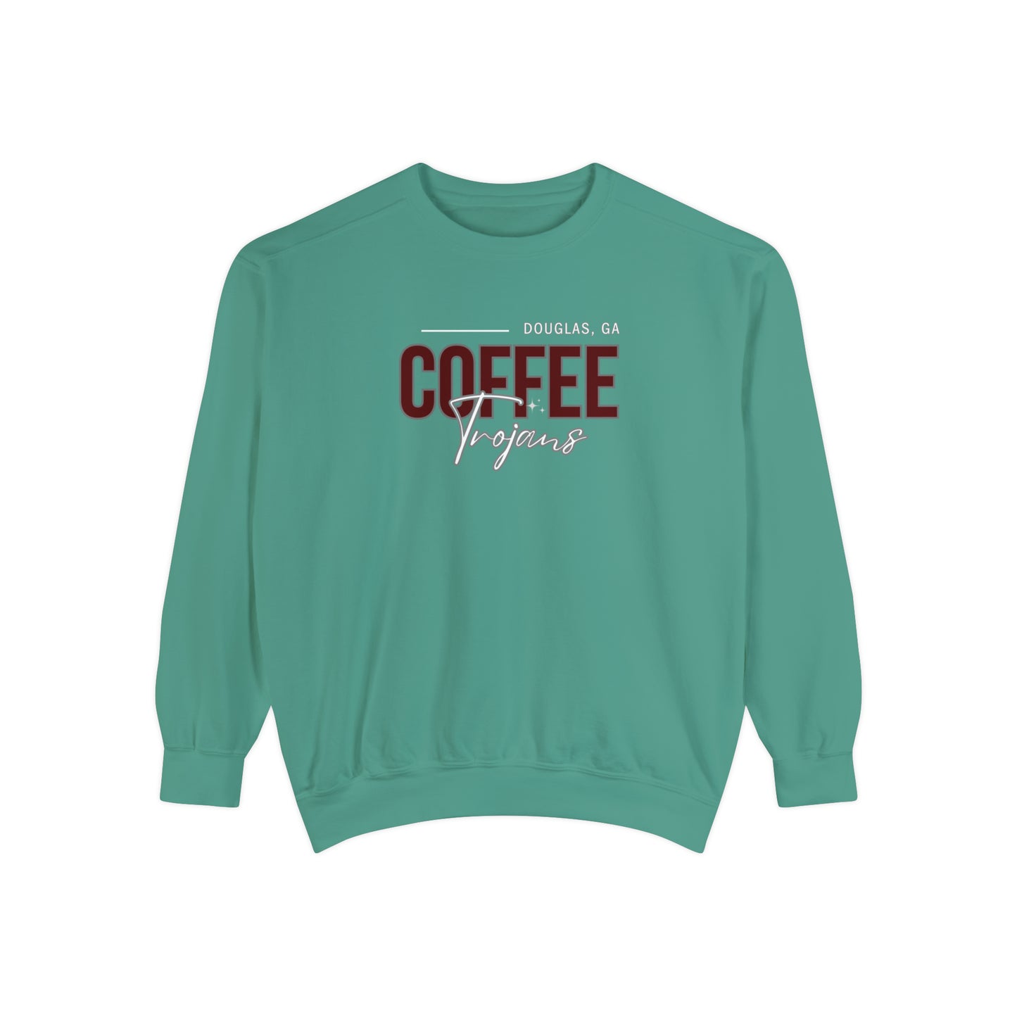 Comfort Colors Unisex Sweatshirt Douglas Georgia Coffee Trojans