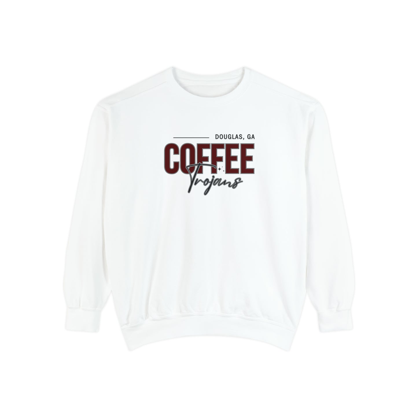 Comfort Colors Unisex Sweatshirt Douglas Georgia Coffee Trojans