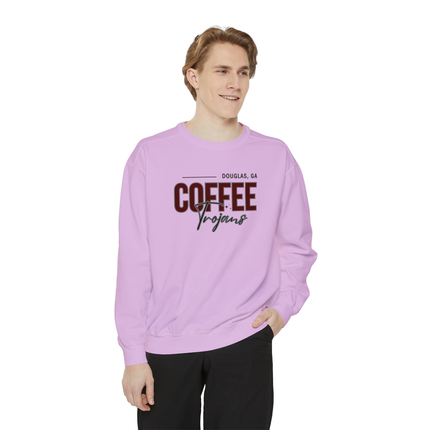 Comfort Colors Unisex Sweatshirt Douglas Georgia Coffee Trojans