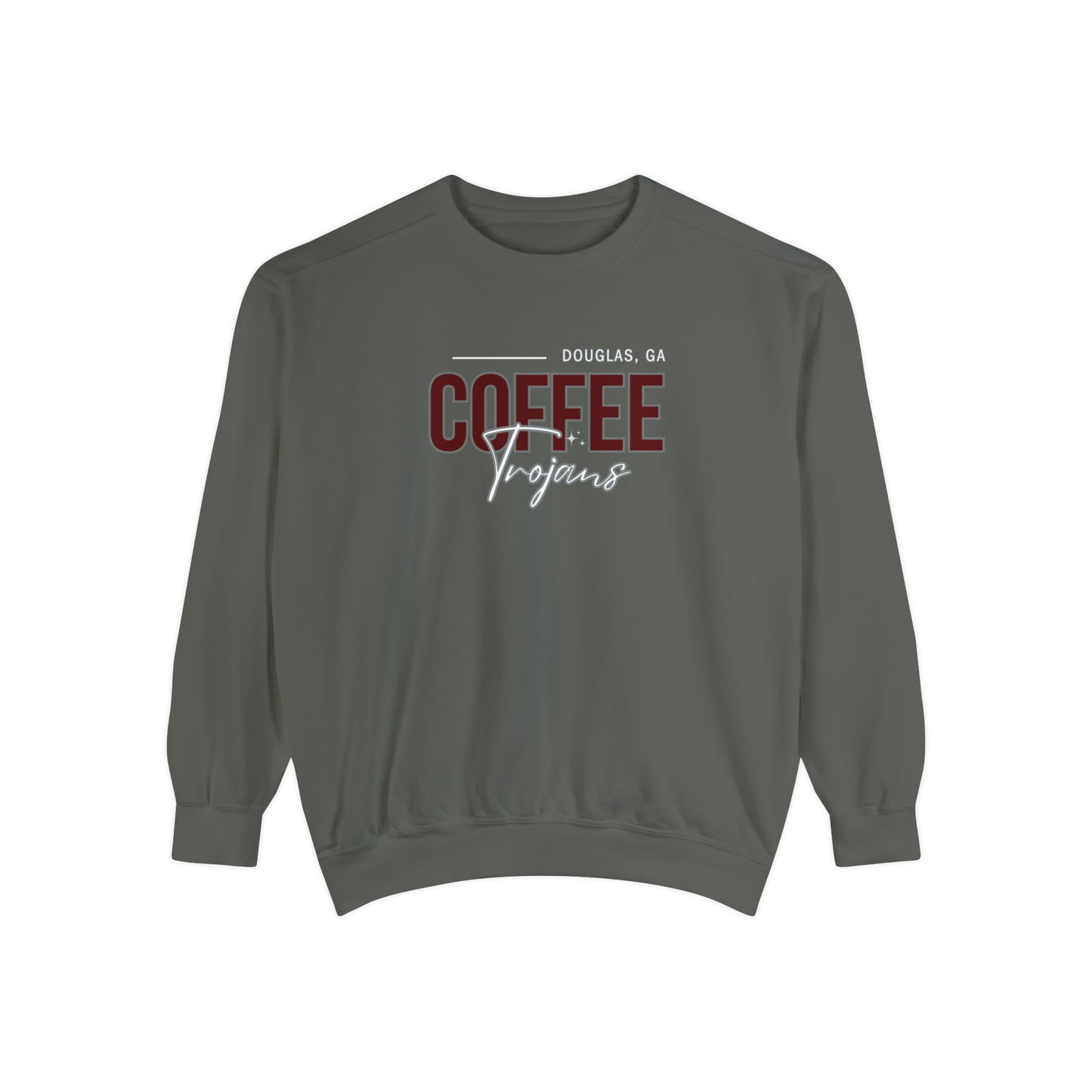 Comfort Colors Unisex Sweatshirt Douglas Georgia Coffee Trojans