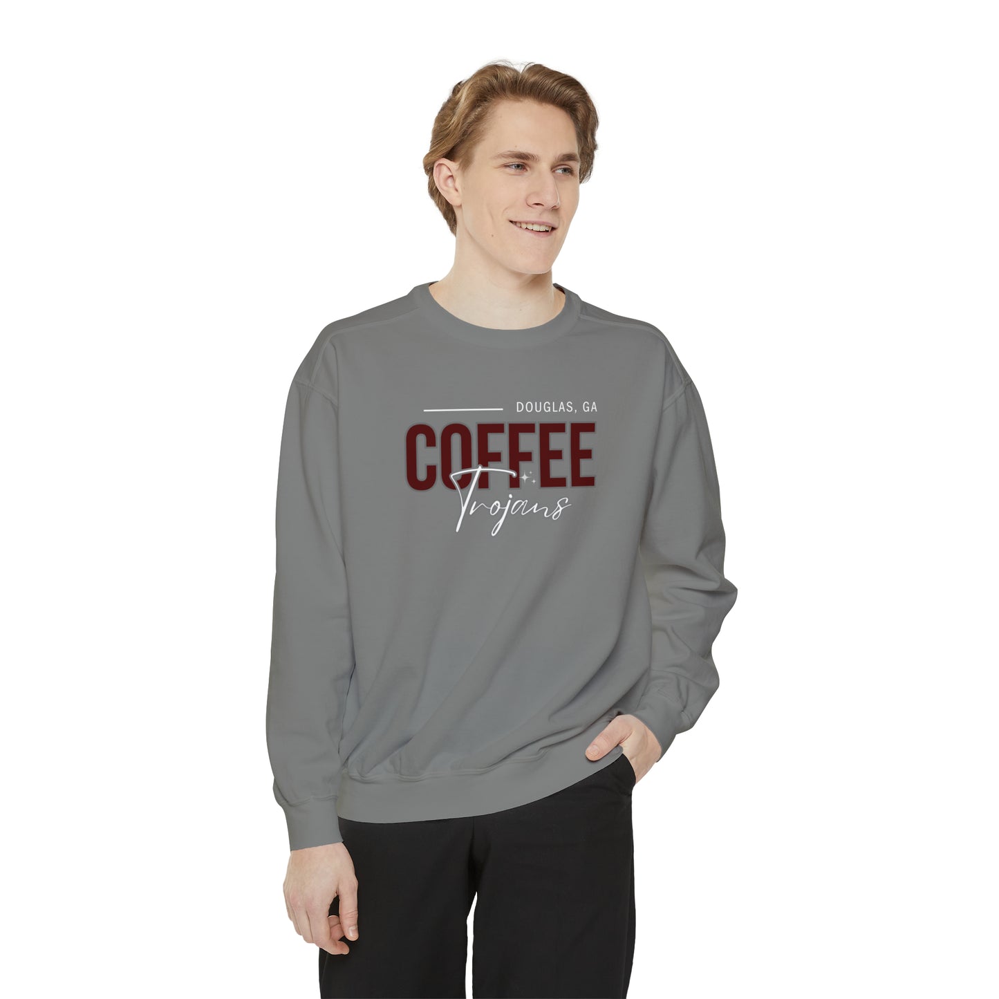 Comfort Colors Unisex Sweatshirt Douglas Georgia Coffee Trojans