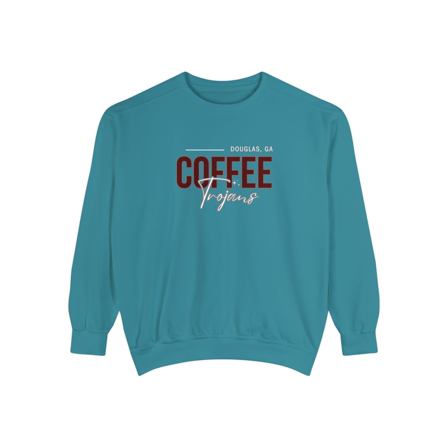 Comfort Colors Unisex Sweatshirt Douglas Georgia Coffee Trojans