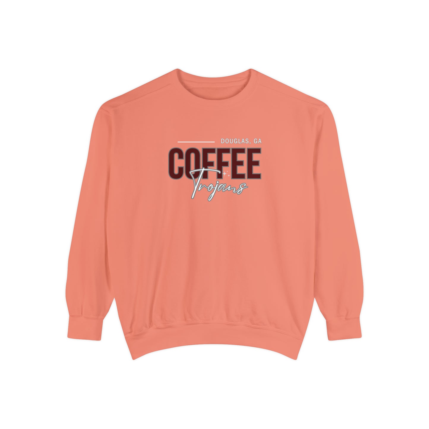 Comfort Colors Unisex Sweatshirt Douglas Georgia Coffee Trojans