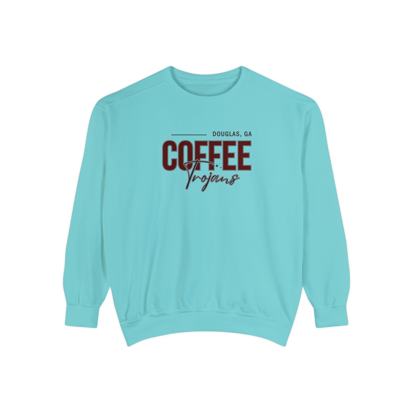 Comfort Colors Unisex Sweatshirt Douglas Georgia Coffee Trojans