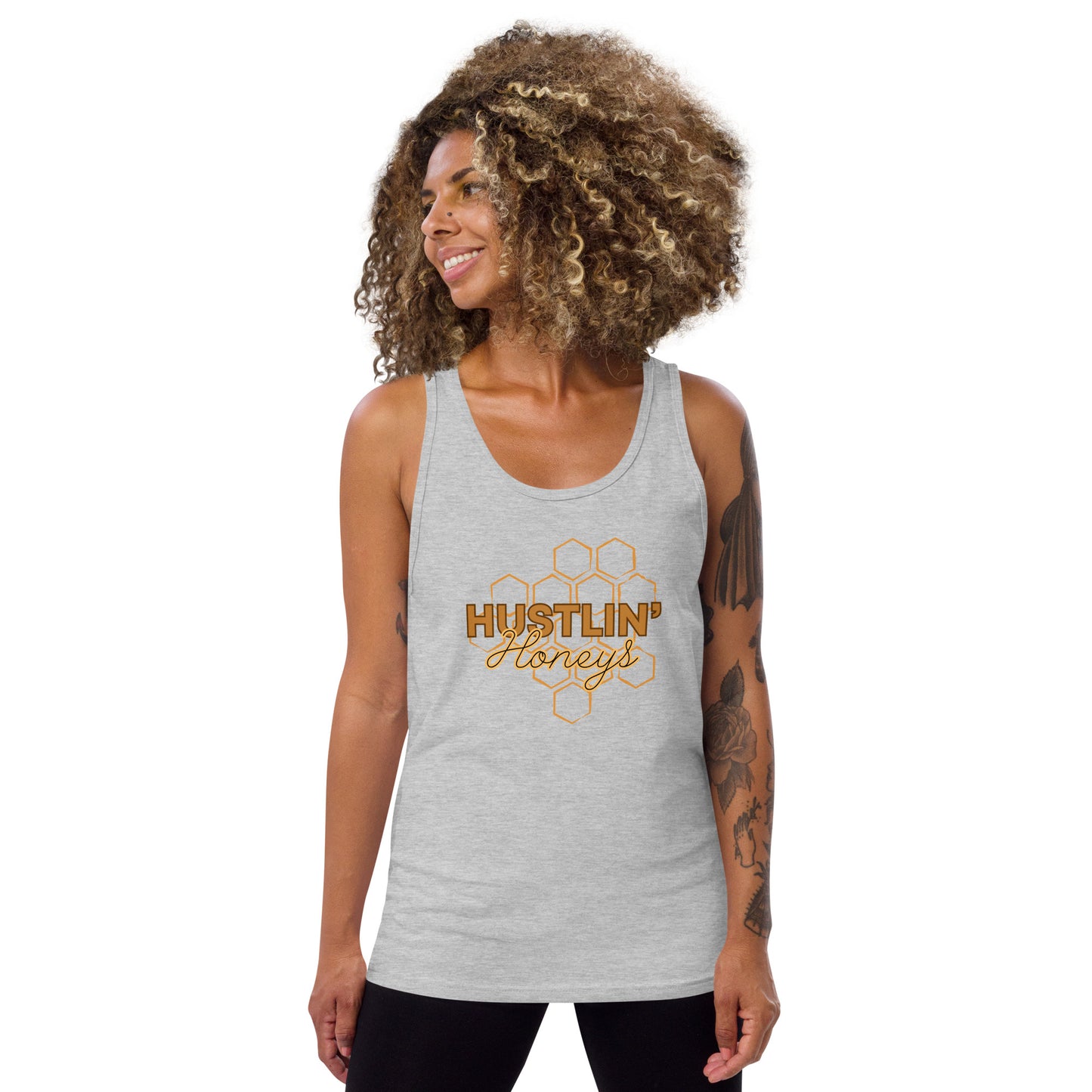 Crossfit Team Name Hustlin' Honeys Unisex Tank Top