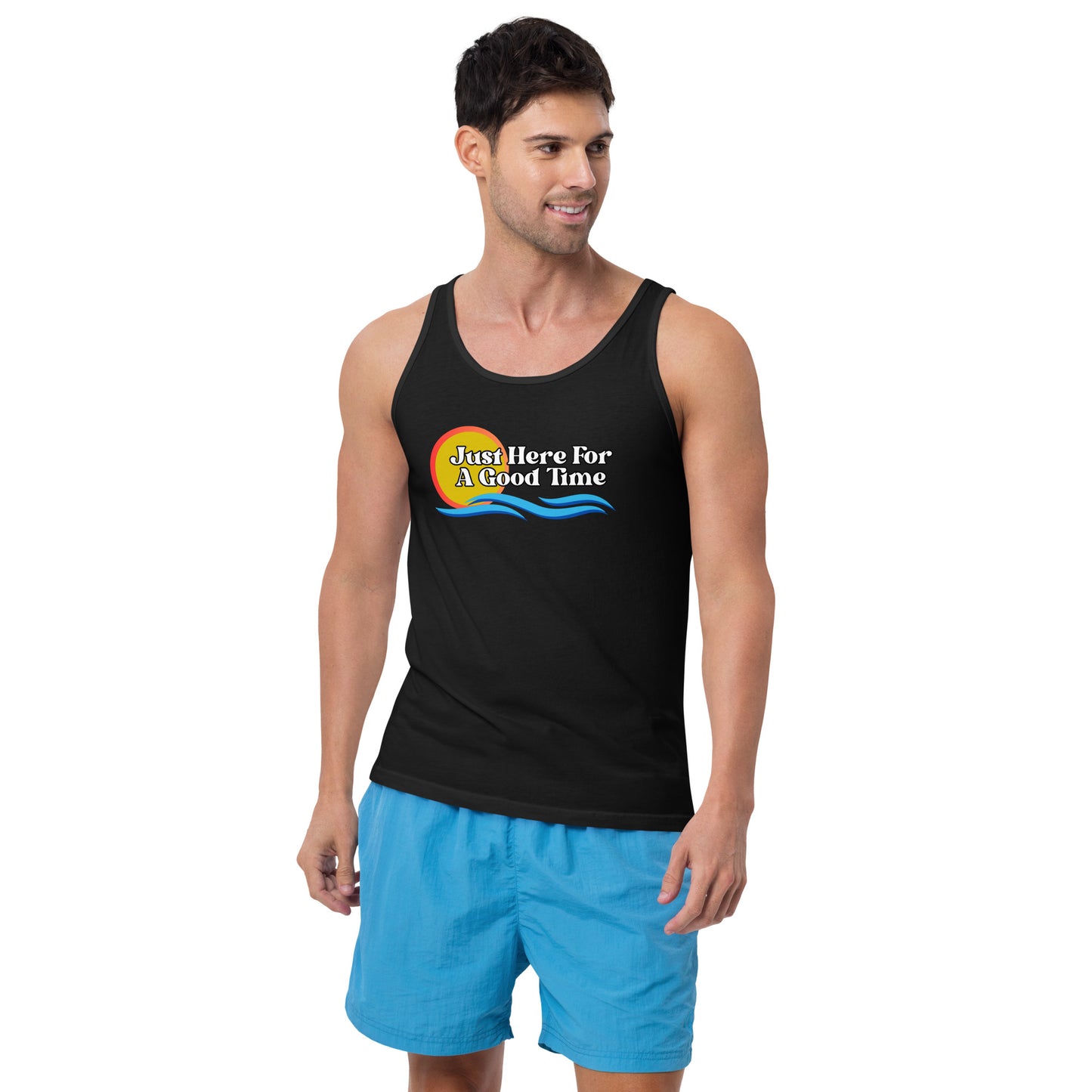 Crossfit Team Name Just Here For A Good Time Unisex Tank Top