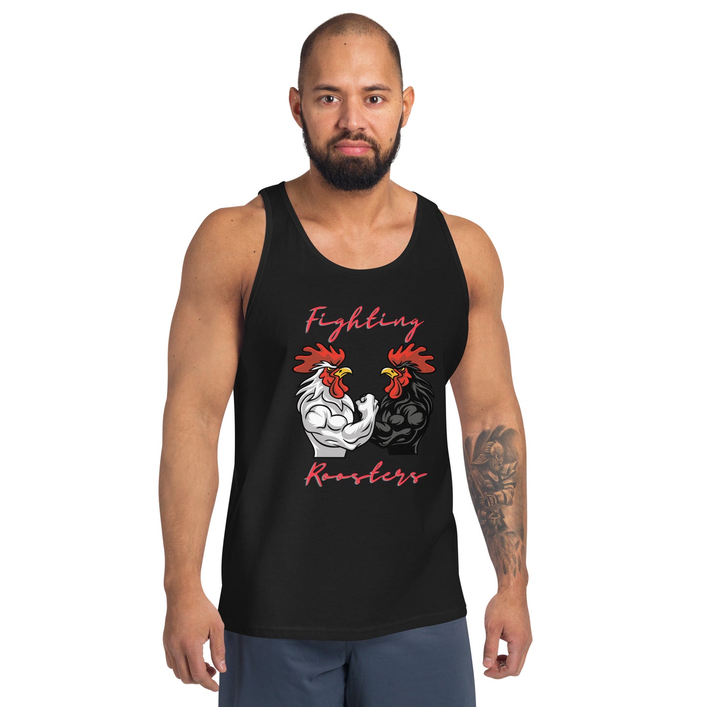 Crossfit Team Name Fighting Roosters Unisex Tank Top