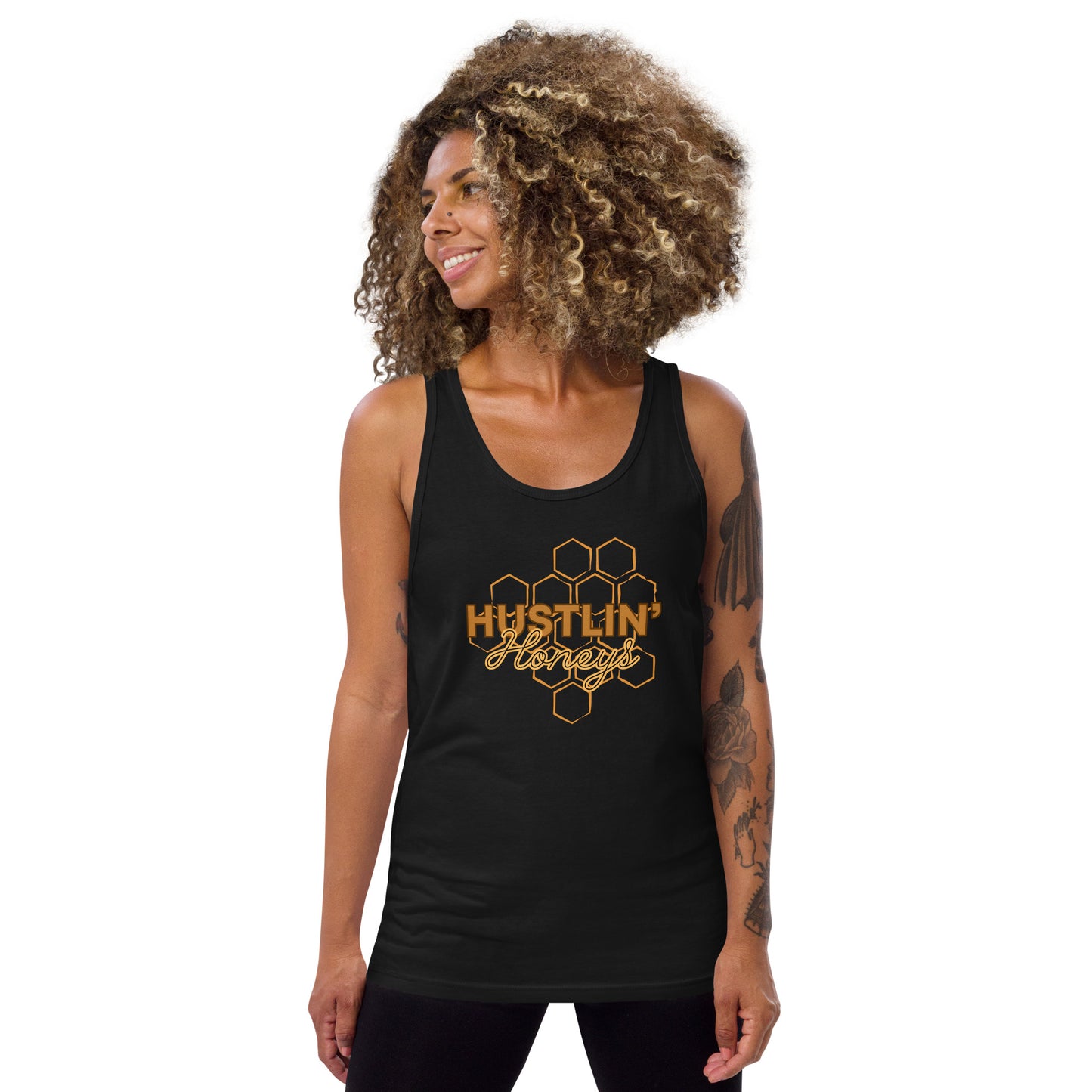 Crossfit Team Name Hustlin' Honeys Unisex Tank Top