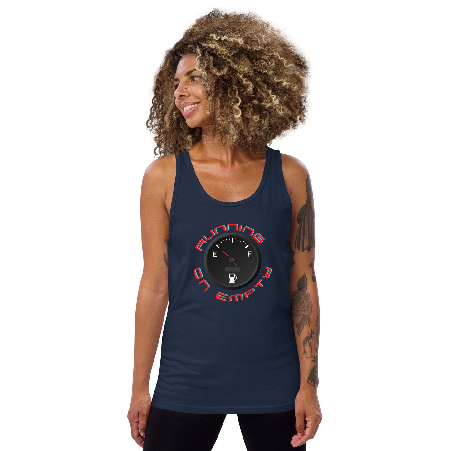 Crossfit Team Name Running On Empty Unisex Tank Top