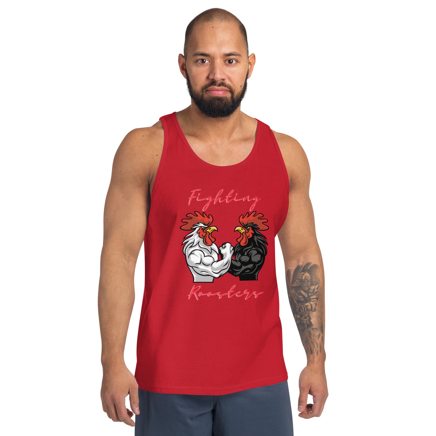 Crossfit Team Name Fighting Roosters Unisex Tank Top