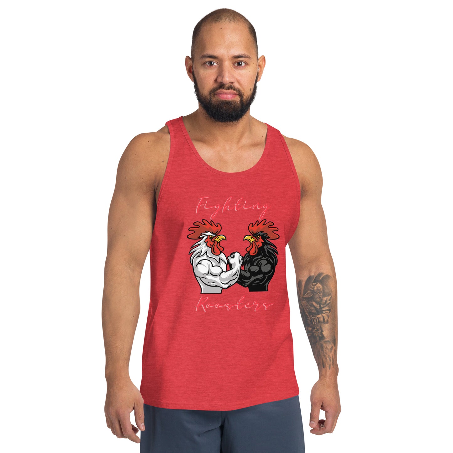 Crossfit Team Name Fighting Roosters Unisex Tank Top