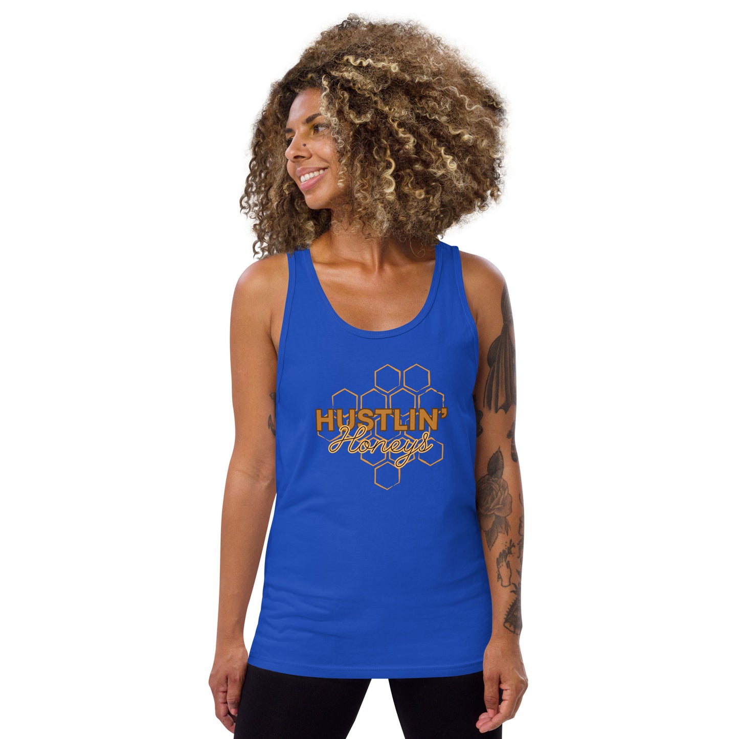 Crossfit Team Name Hustlin' Honeys Unisex Tank Top