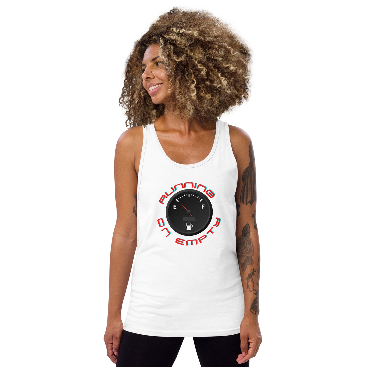 Crossfit Team Name Running On Empty Unisex Tank Top