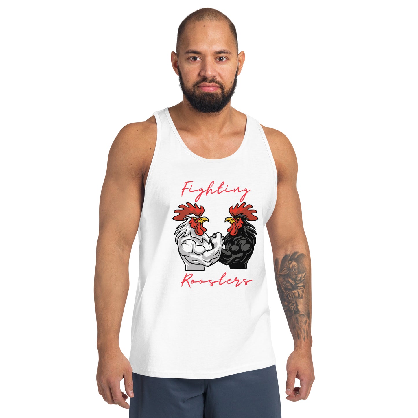 Crossfit Team Name Fighting Roosters Unisex Tank Top