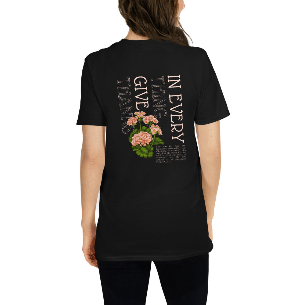 Give Thanks Thanksgiving Vintage Unisex T-Shirt