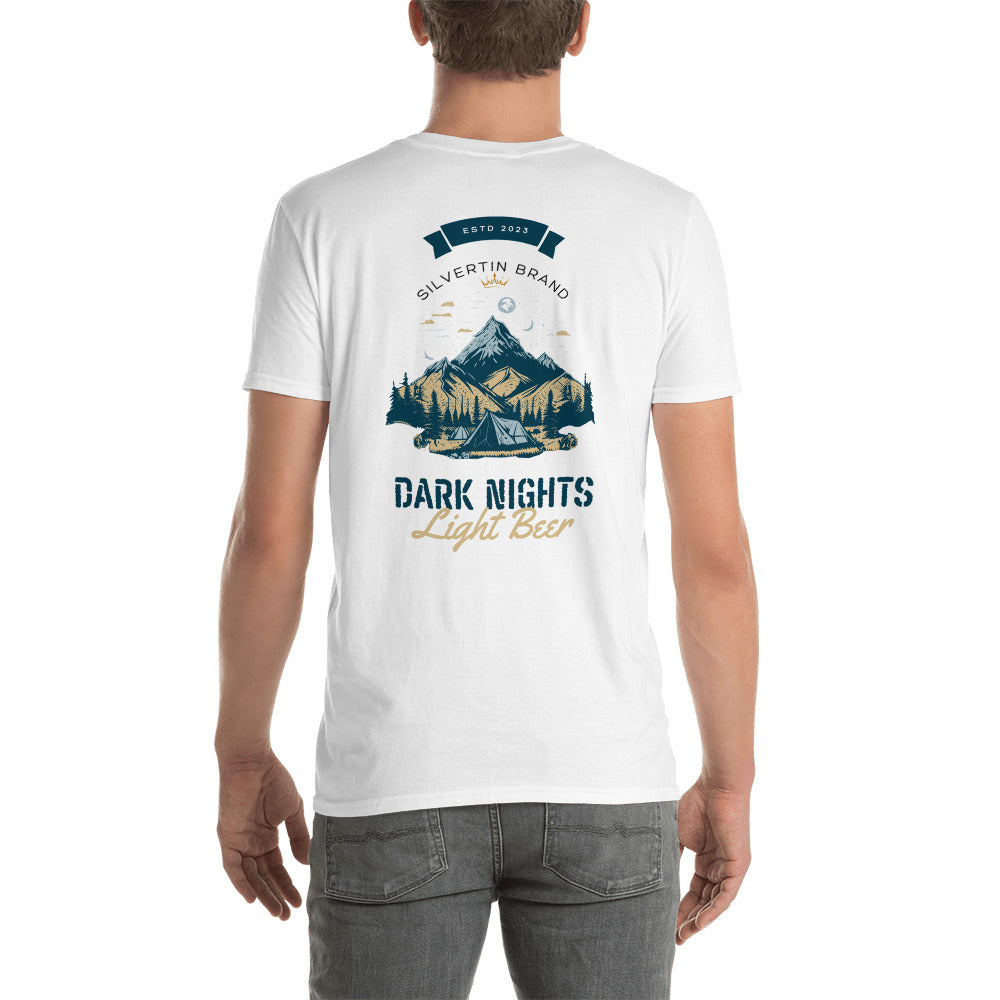 SilverTin Dark Nights Cold Beer Unisex Soft T-Shirt