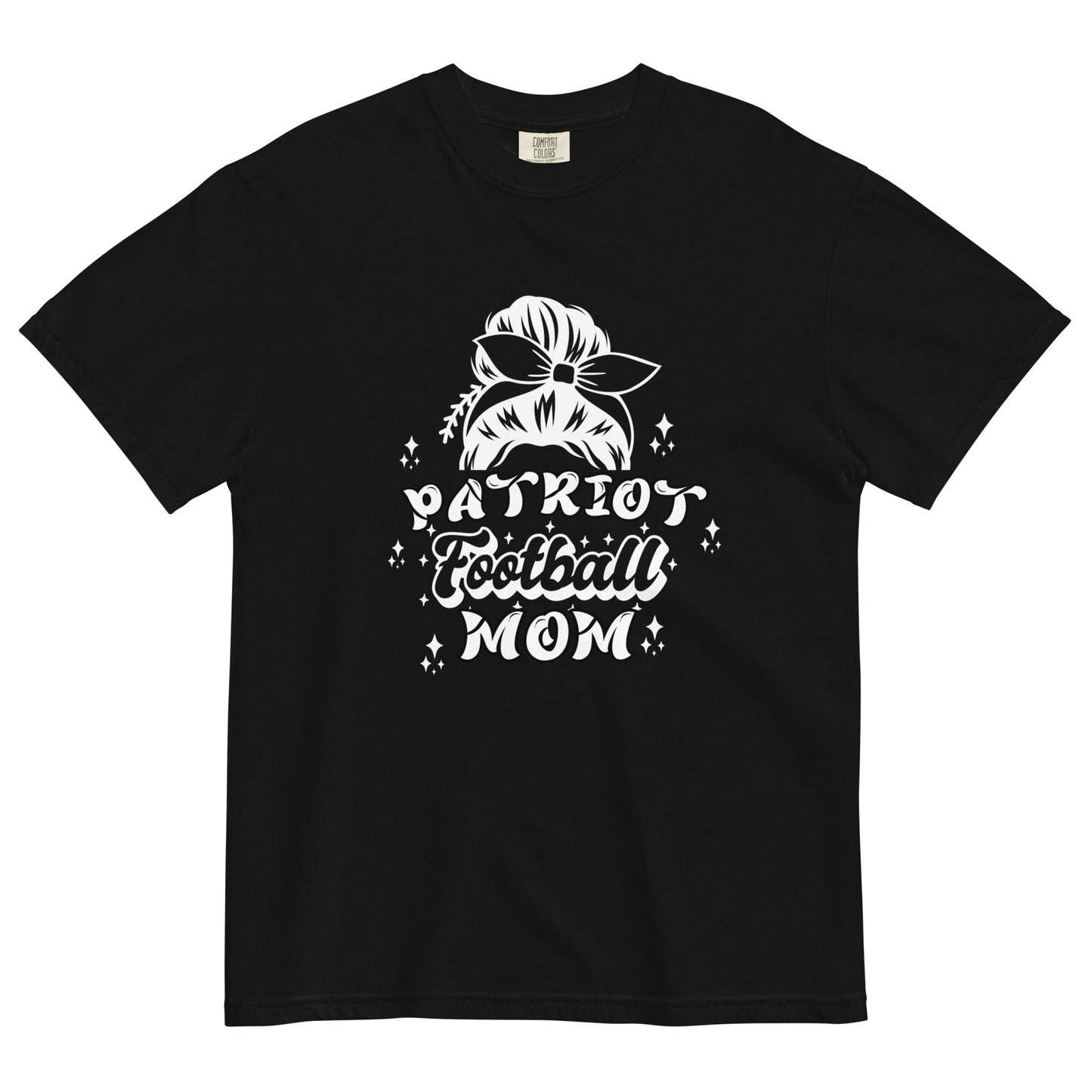 CCA Patriot Football Mom Comfort Colors Heavyweight T-Shirt