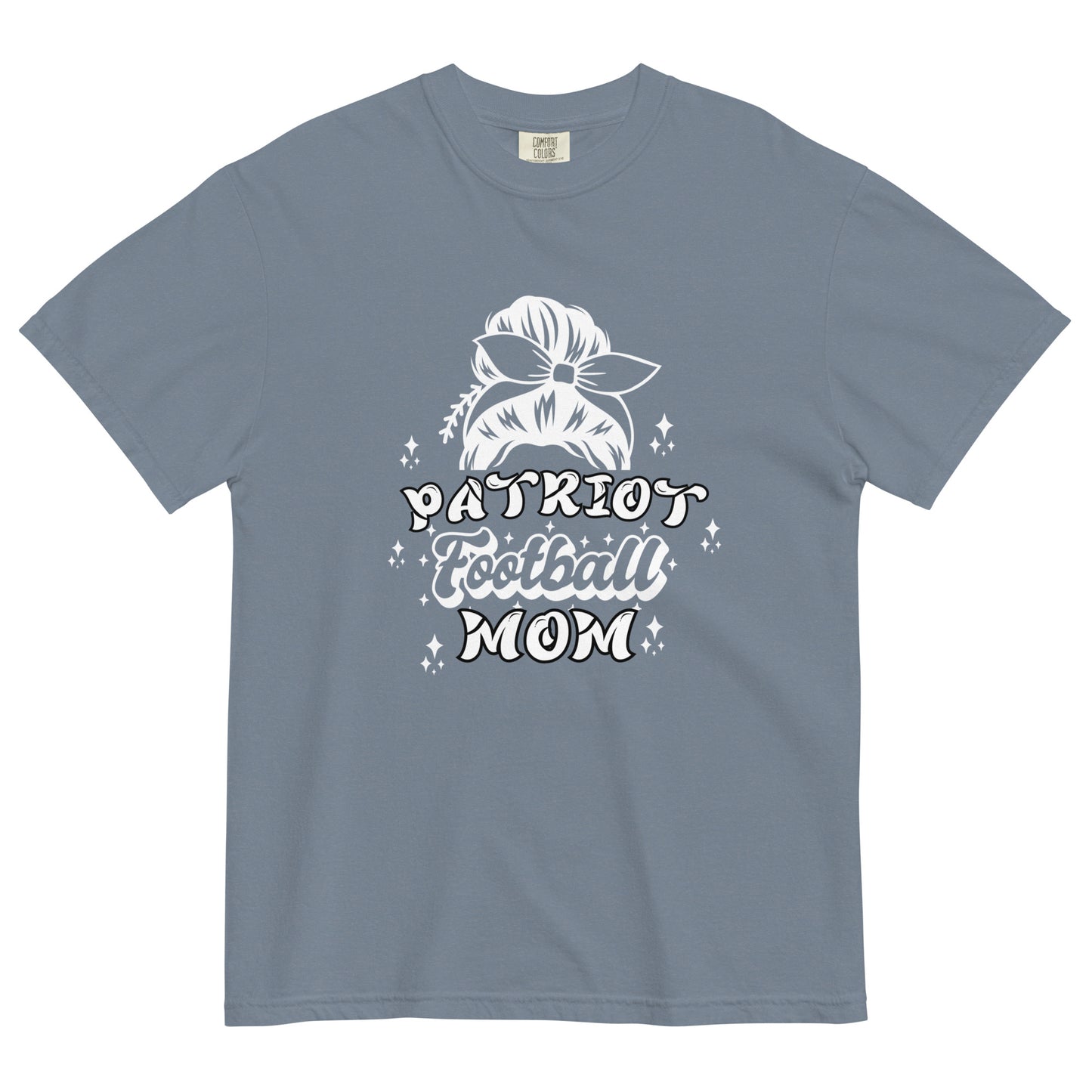 CCA Patriot Football Mom Comfort Colors Heavyweight T-Shirt