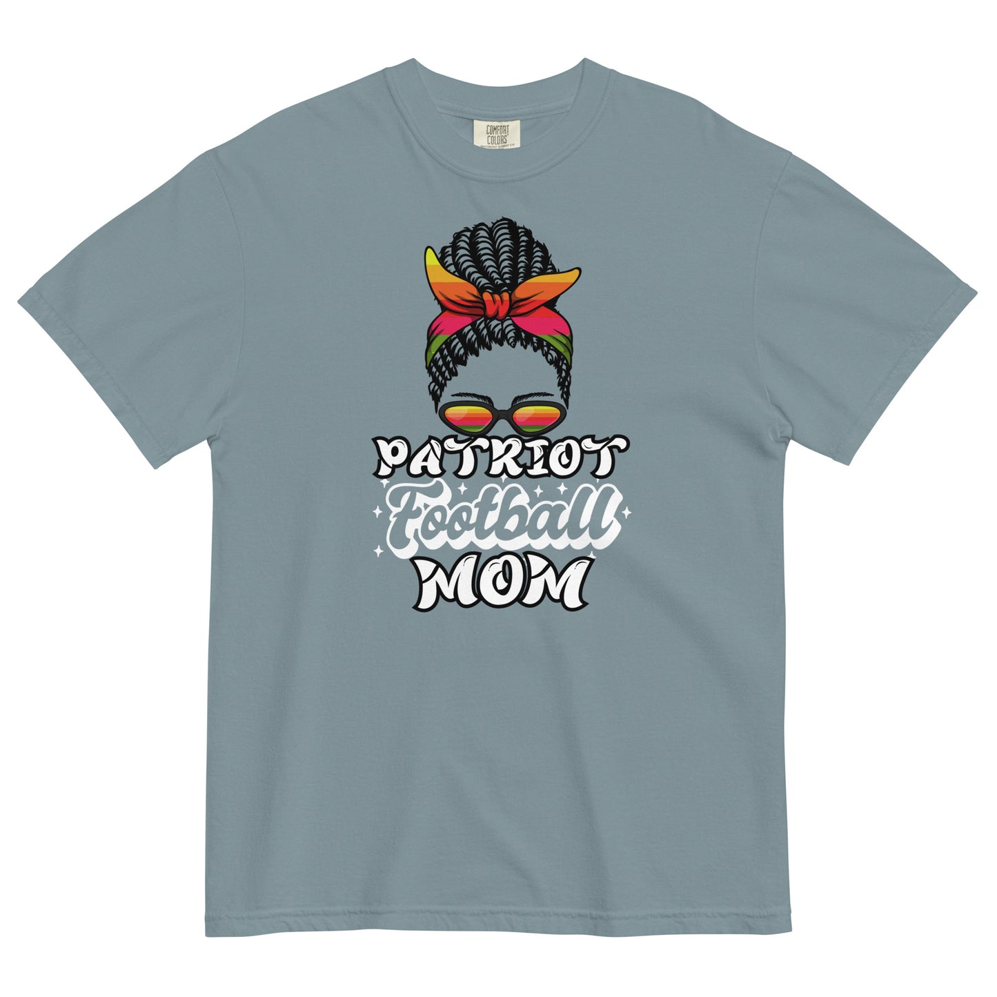 CCA Patriot Football Mom Comfort Colors Heavyweight T-Shirt