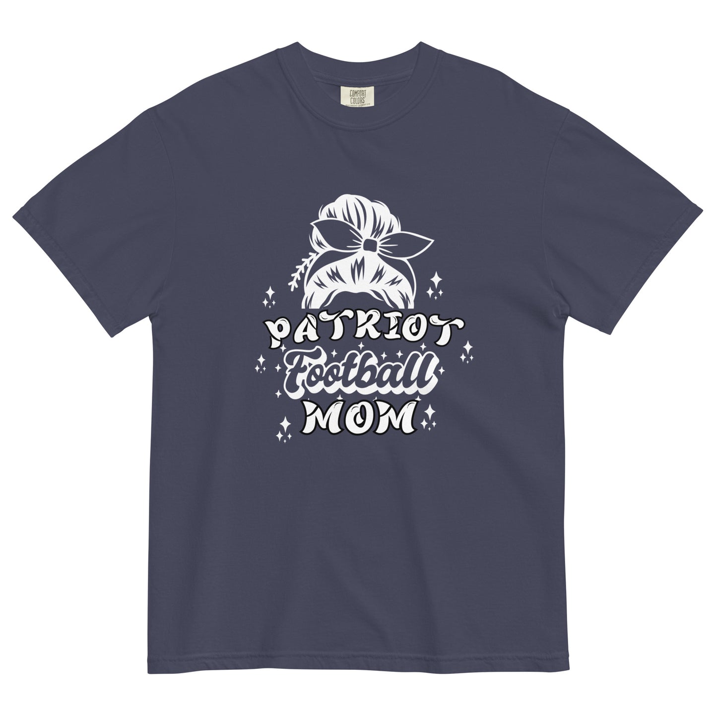 CCA Patriot Football Mom Comfort Colors Heavyweight T-Shirt