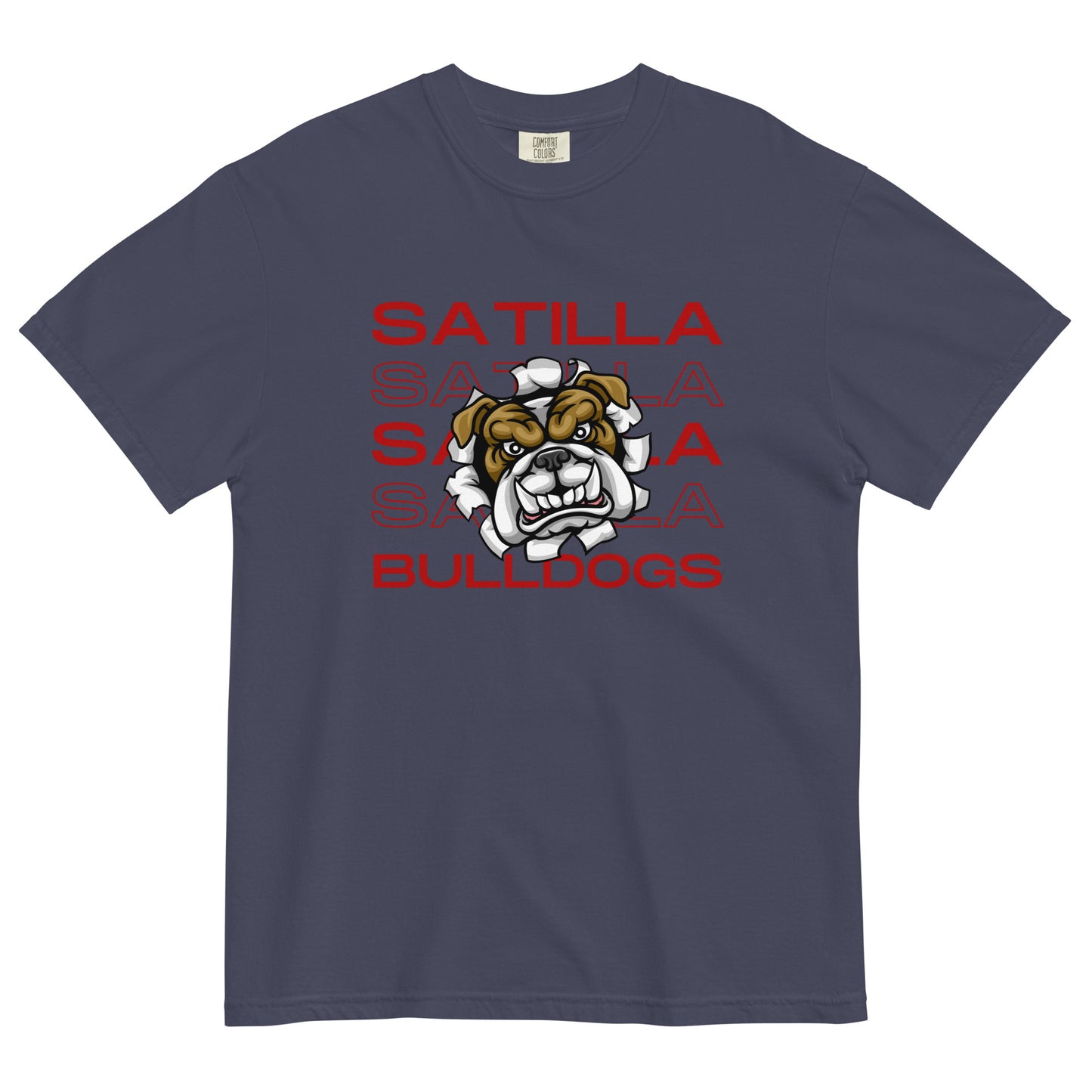 Satilla Bulldogs Comfort Colors Heavyweight School T-Shirt