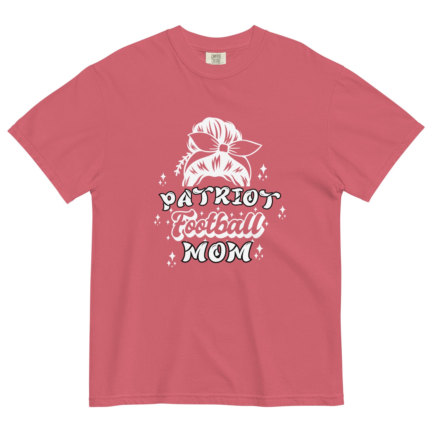 CCA Patriot Football Mom Comfort Colors Heavyweight T-Shirt