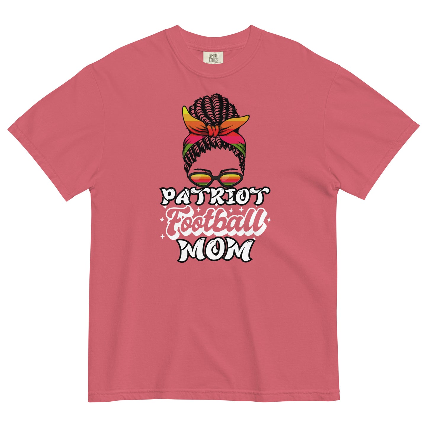 CCA Patriot Football Mom Comfort Colors Heavyweight T-Shirt