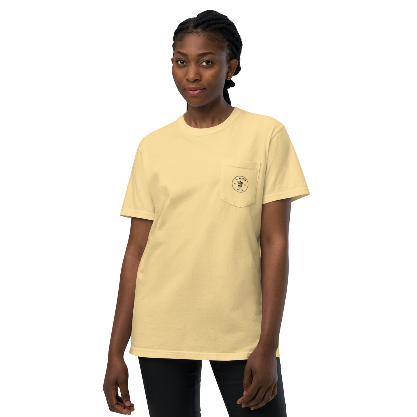 Halloween Ghosts Comfort Colors Seasonal Unisex Pocket Tee