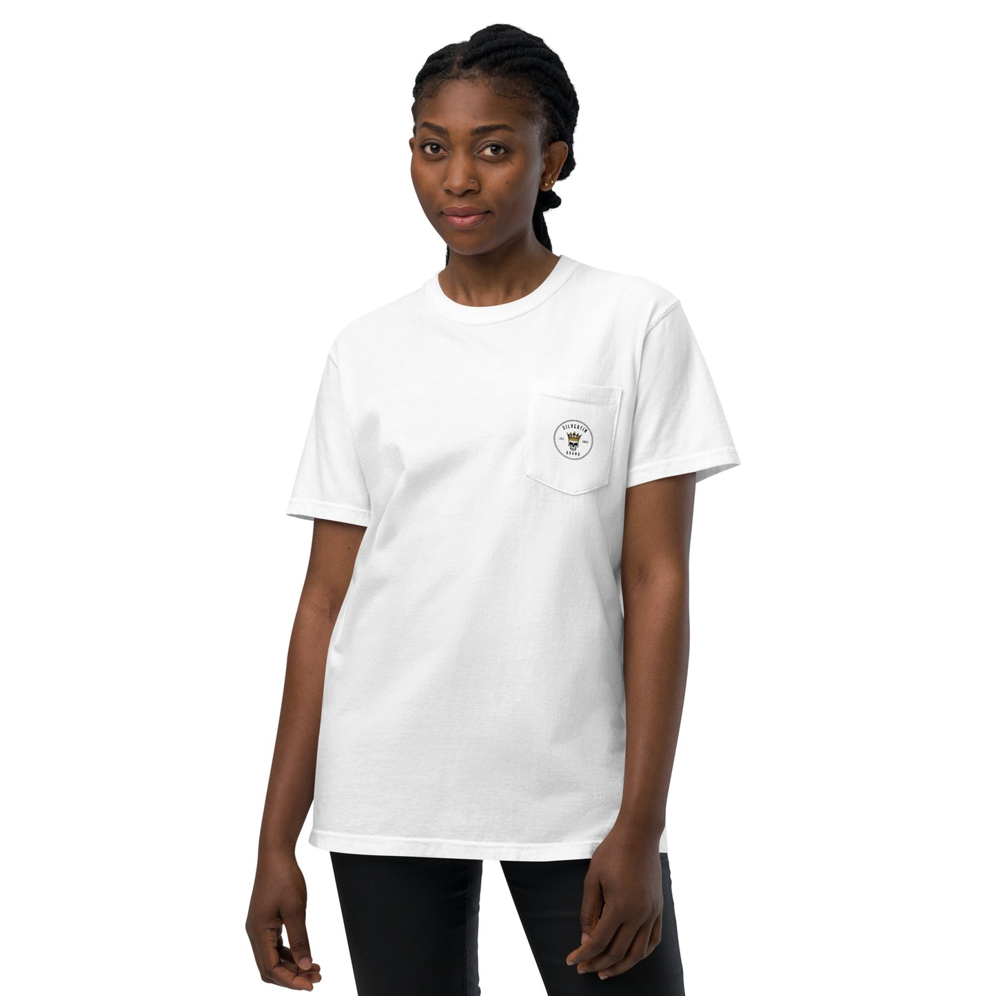 Halloween Ghosts Comfort Colors Seasonal Unisex Pocket Tee