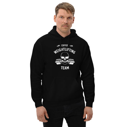 Coffee Trojan Weightlifting Unisex Hoodie