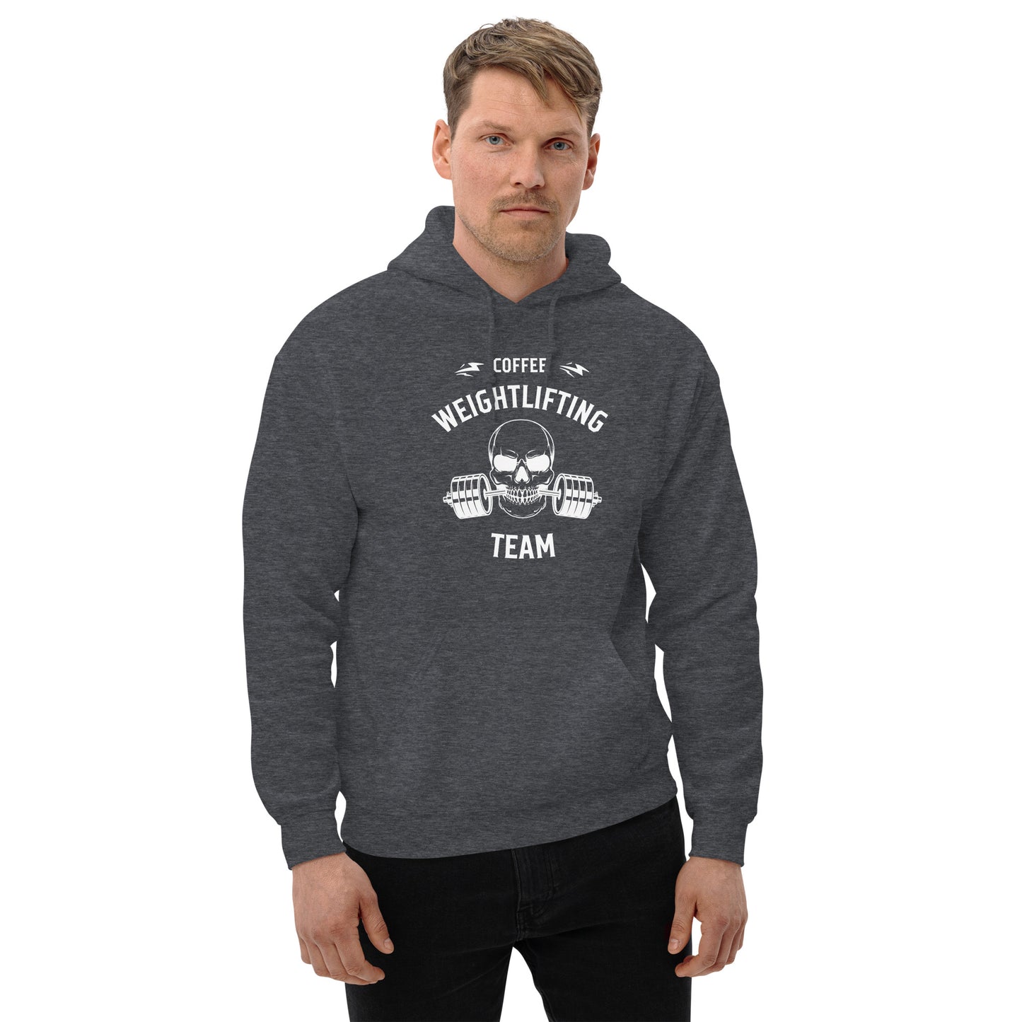 Coffee Trojan Weightlifting Unisex Hoodie